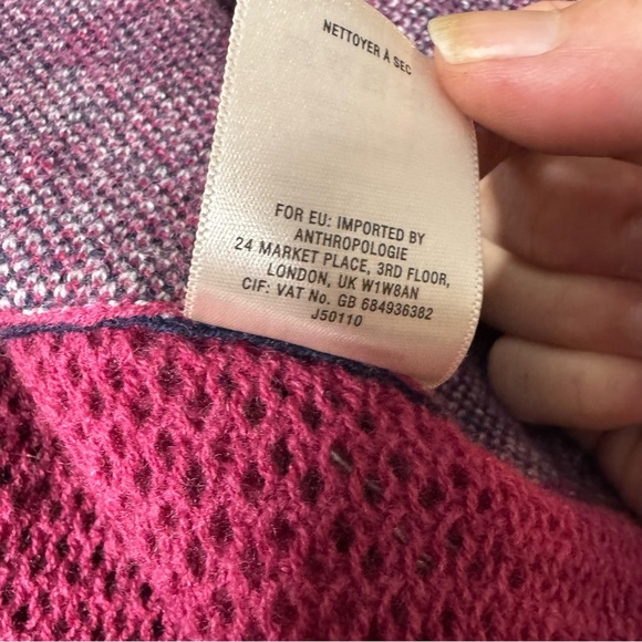 Anthropologie Angel of the North Patchwork Fringe Wrap Poncho Shawl One Size - Picture 10 of 14